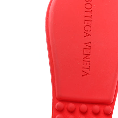 Bottega Veneta Lambskin Fabric Weave Intrecciato Dot Sandals 40.5 Bubble Gum Tomato 9 of 9