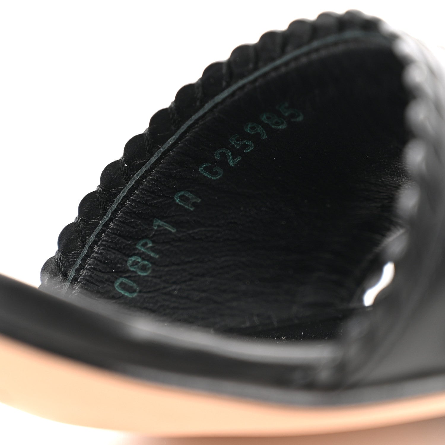 Chanel Calfskin Stitched CC Mule Sandals 36 Black 9 of 13