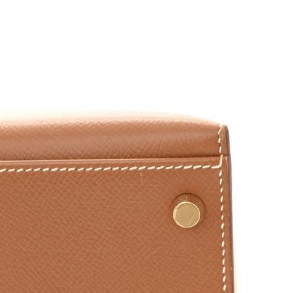 Hermes Courchevel Kelly Sellier 32 Gold 16 of 16