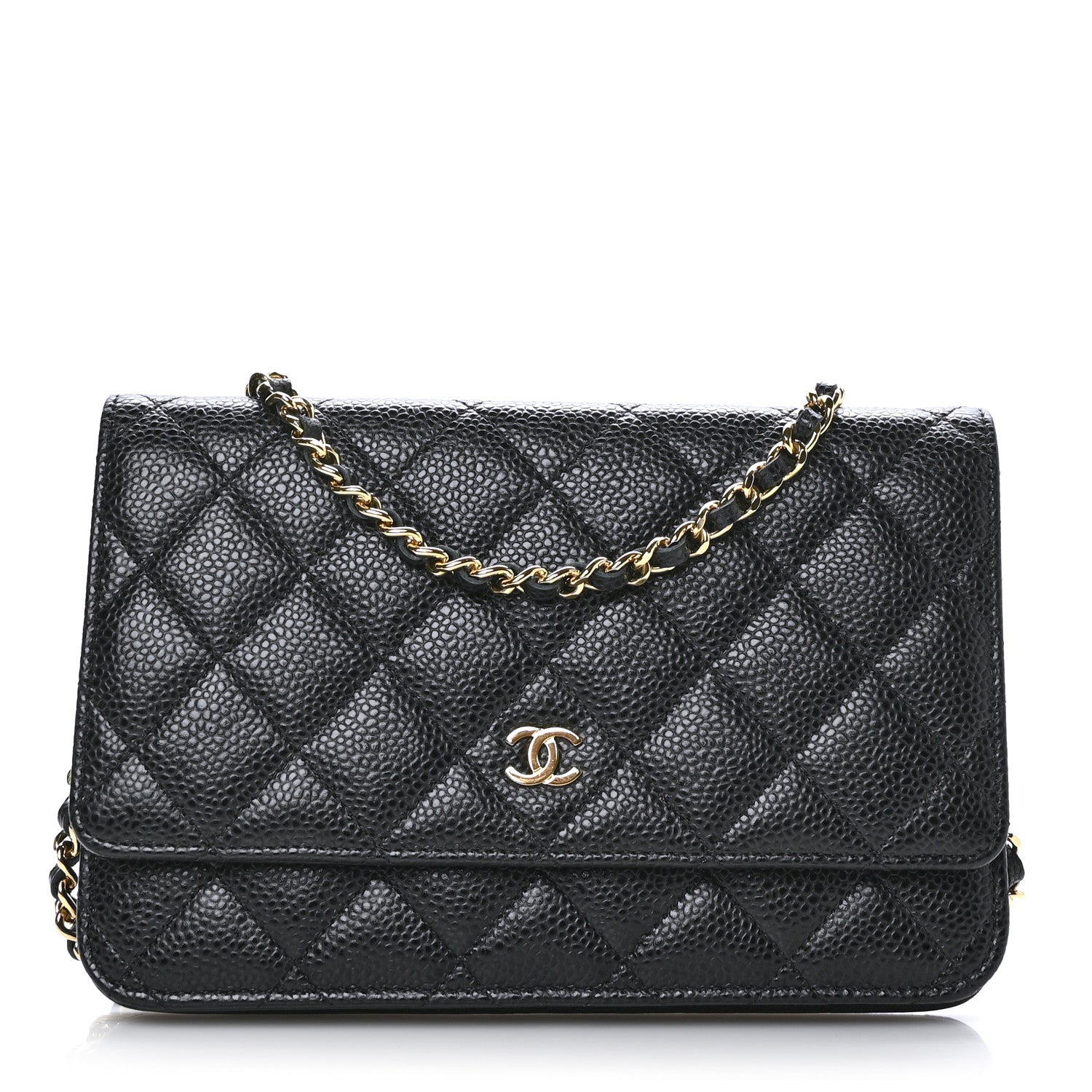 Chanel Caviar Quilted Wallet On Chain WOC Black 1 of 11