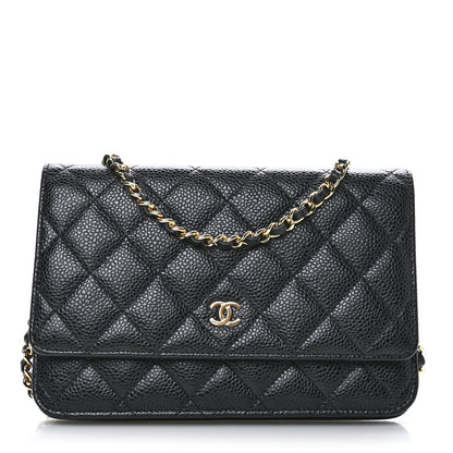 Chanel Caviar Quilted Wallet On Chain WOC Black 1 of 11
