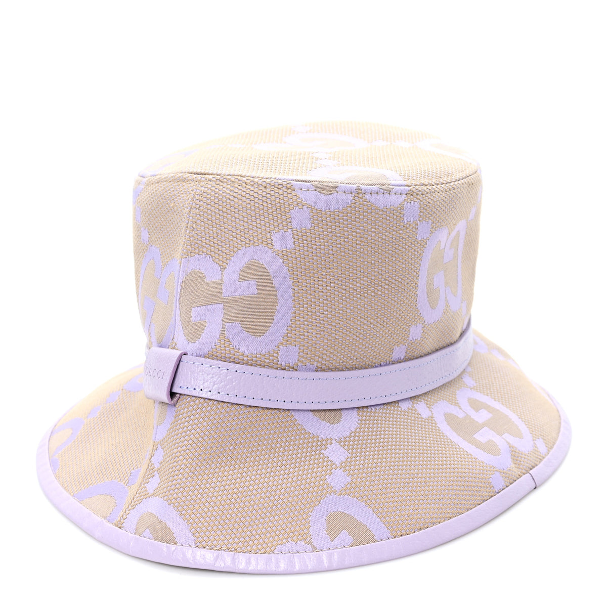Gucci Monogram Jumbo GG Mosteria Bucket Hat L Beige Lapis 1 of 10