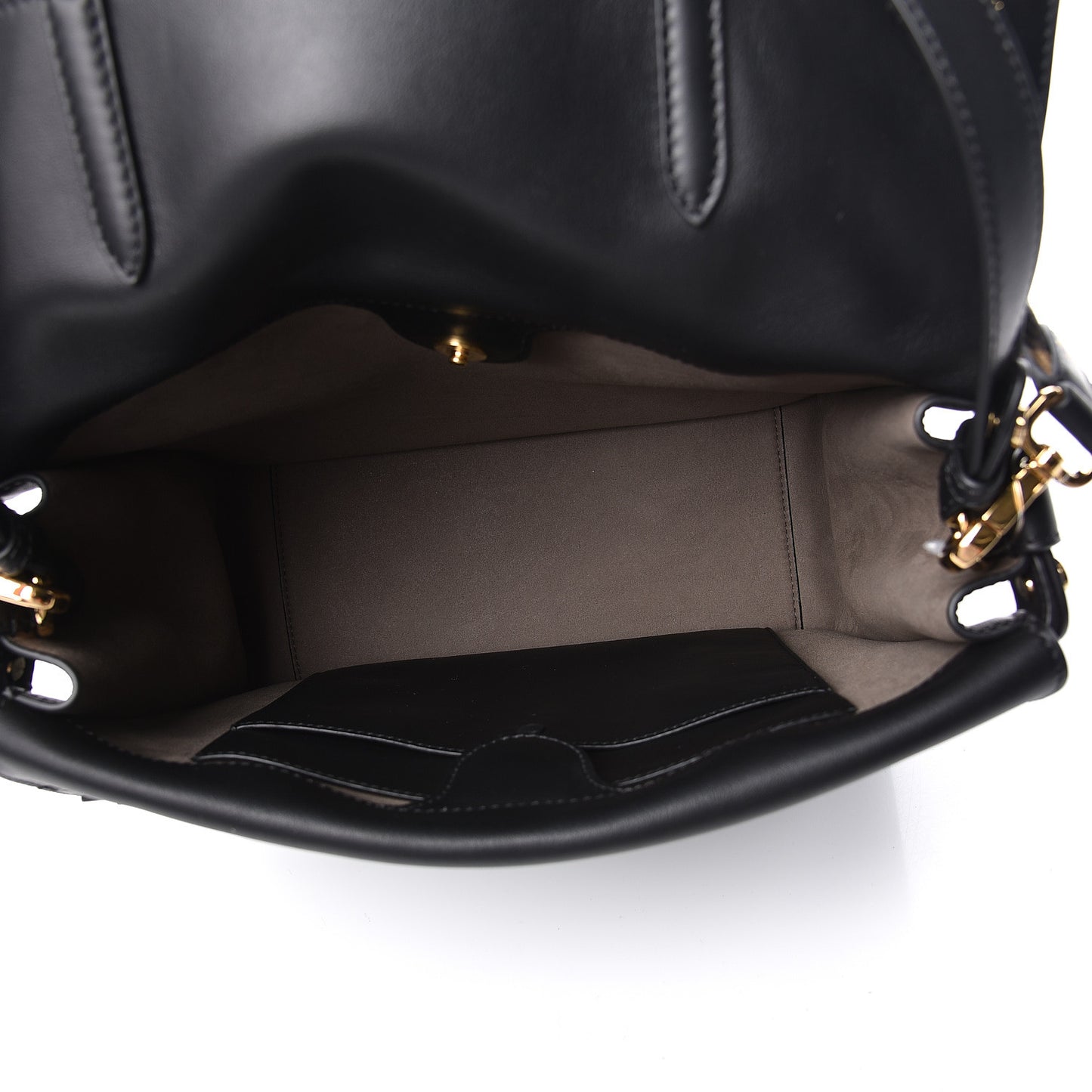Vitello Grace Matte Large Flip Tote Black