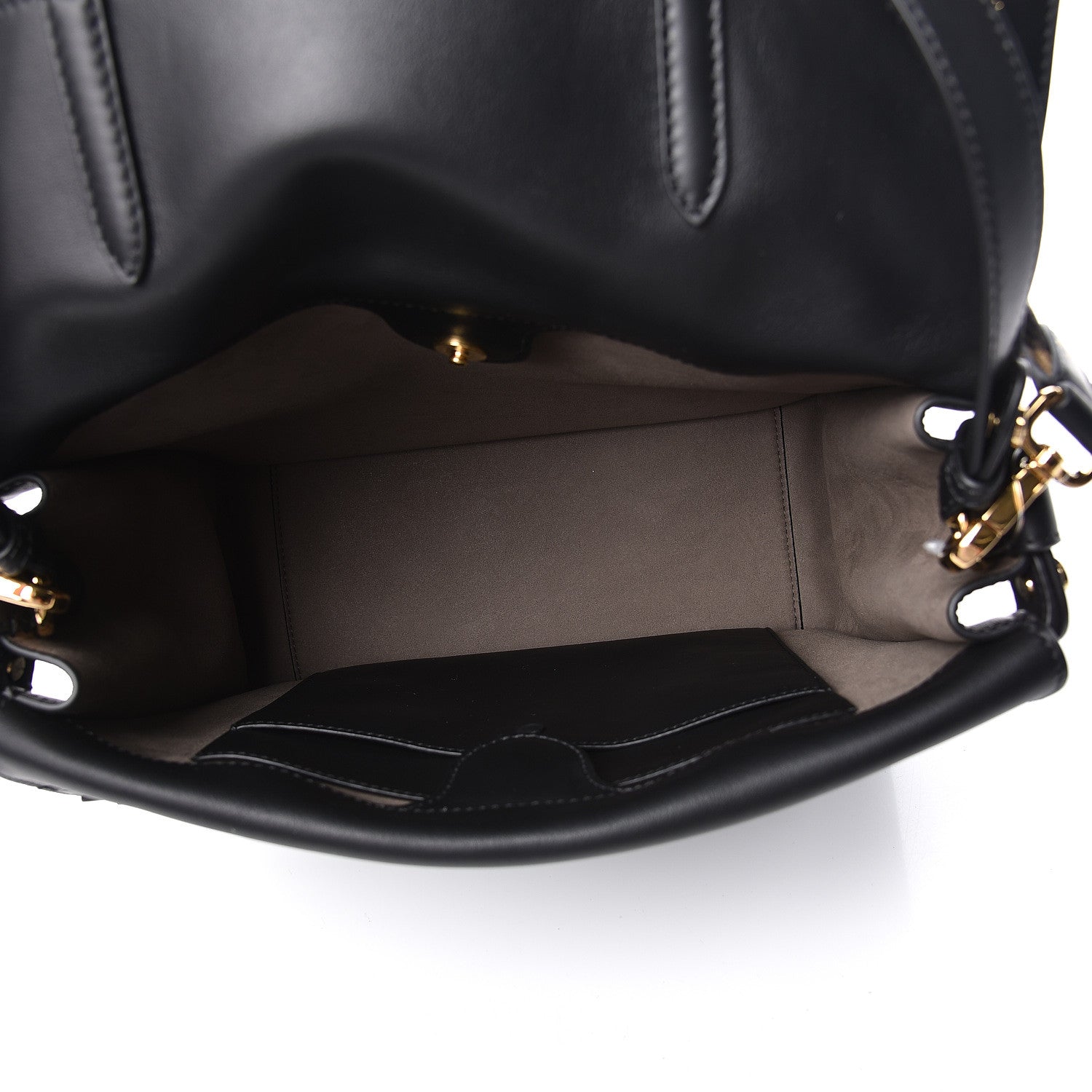 Fendi Vitello Grace Matte Large Flip Tote Black 7 of 11