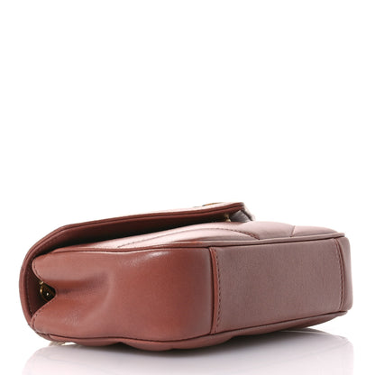 Saint Laurent Lambskin Chevron Quilted Mini Loulou Bag Hortensia 5 of 12