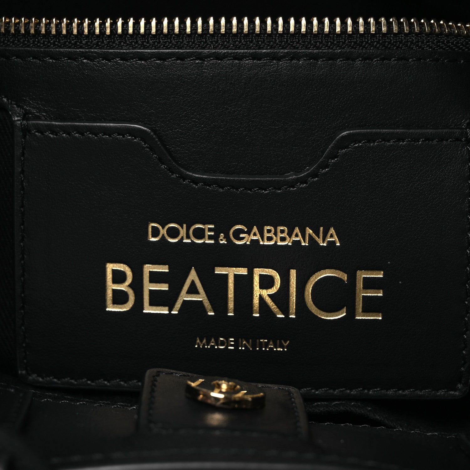 Dolce & Gabbana DOLCE GABBANA Calfskin Graffiti Printed Beatrice Tote  Black 7 of 10