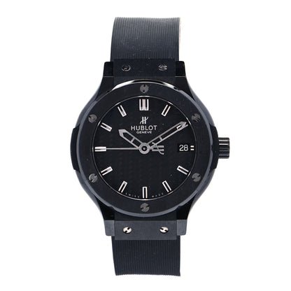 Hublot Titanium Ceramic Rubber 38mm Classic Fusion Quartz Watch Black 561.CM.1770.RX 1 of 4