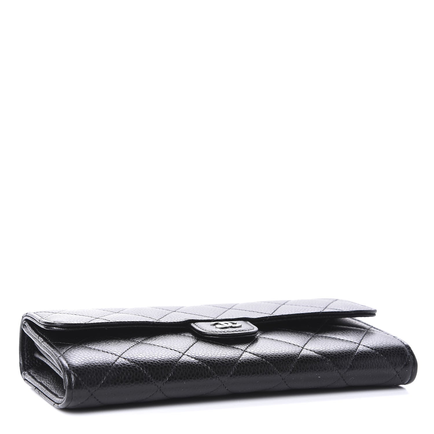 Chanel Caviar Quilted Large Flap Wallet Black 4 of 12