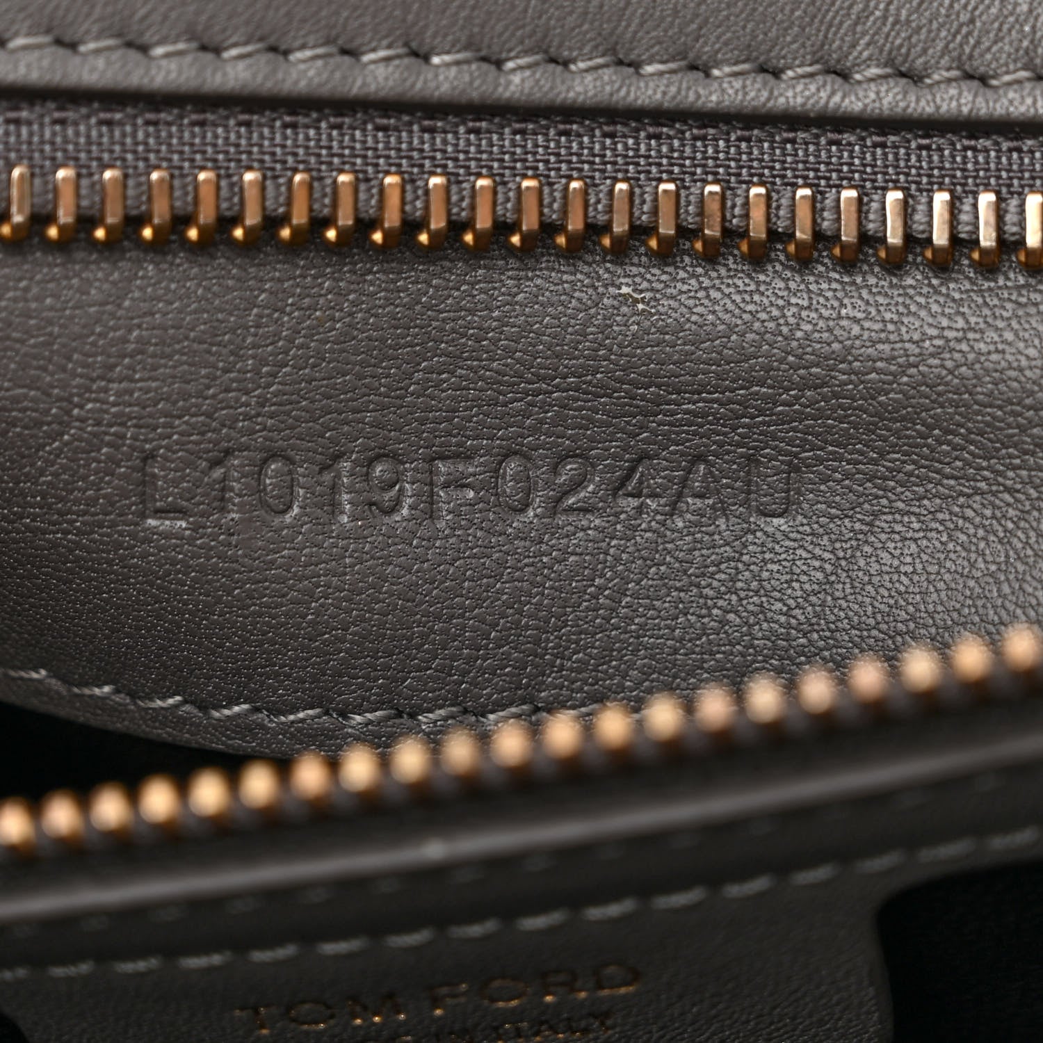 Tom Ford Calfskin Sasha Shoulder Bag Dark Grey 7 of 12