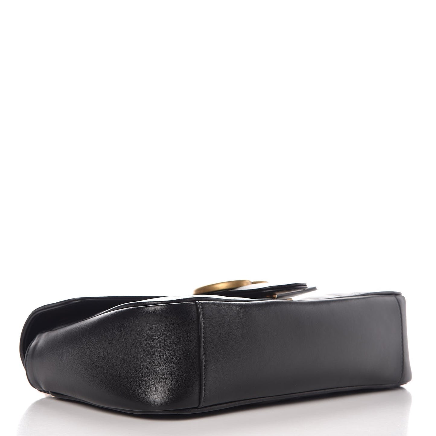 Calfskin Matelasse Small GG Marmont Shoulder Bag Black