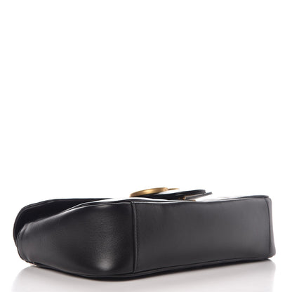 Gucci Calfskin Matelasse Small GG Marmont Shoulder Bag Black 4 of 7