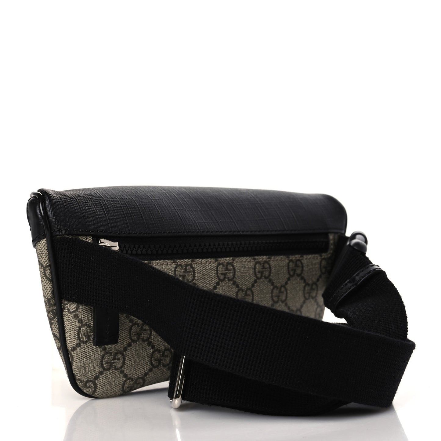 GG Supreme Monogram Belt Bag Black
