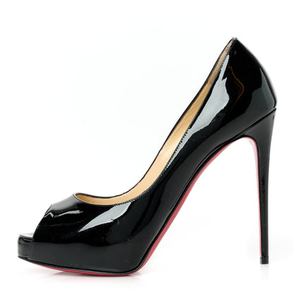 Christian Louboutin Patent New Very Prive 120 Pumps 37 Black 1 of 9