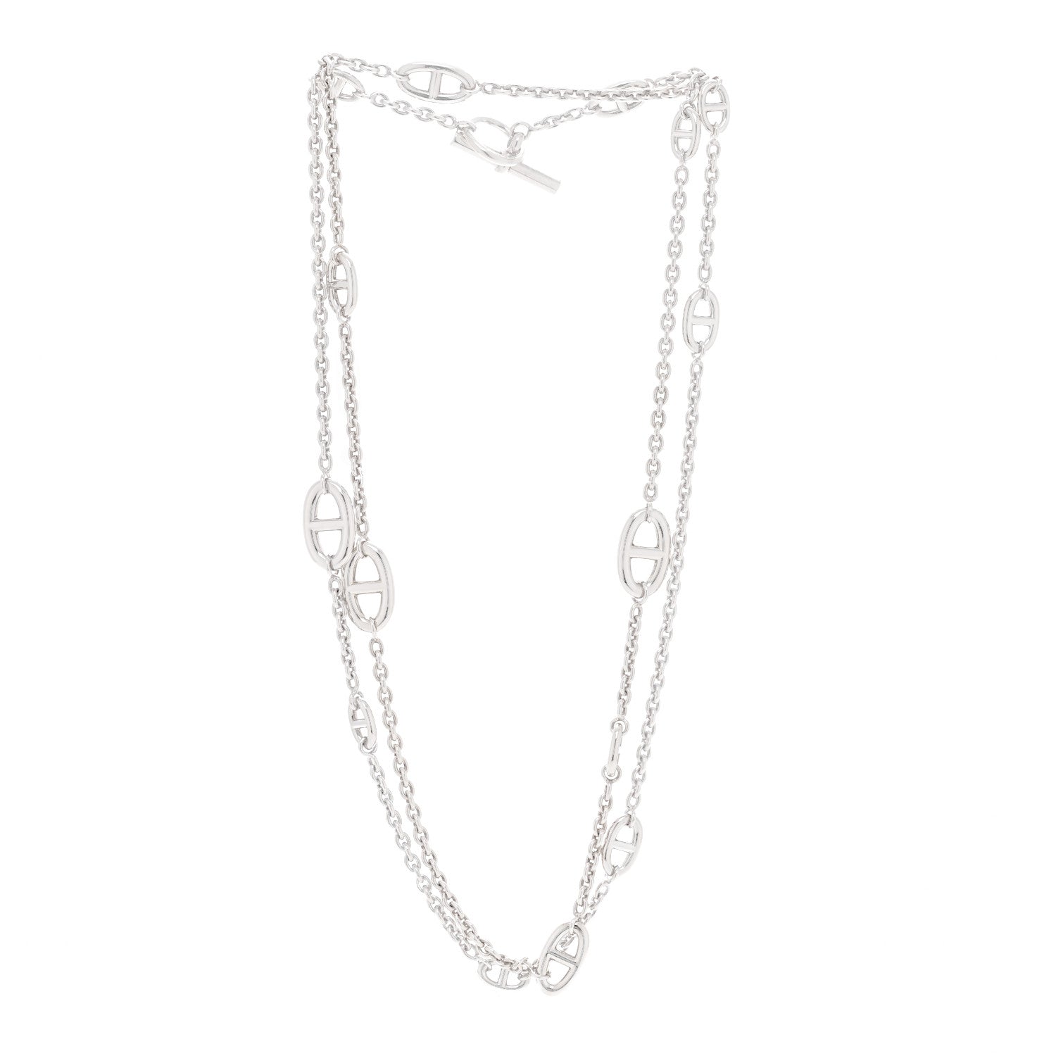 Hermes Sterling Silver Farandole Necklace 120 3 of 6