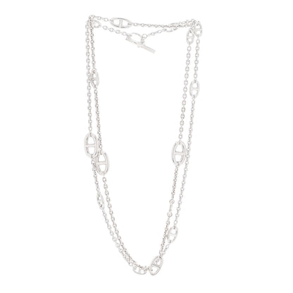 Hermes Sterling Silver Farandole Necklace 120 3 of 6