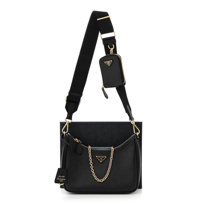 Prada Saffiano Lux Re-Edition 2005 Shoulder Bag Black 12 of 12