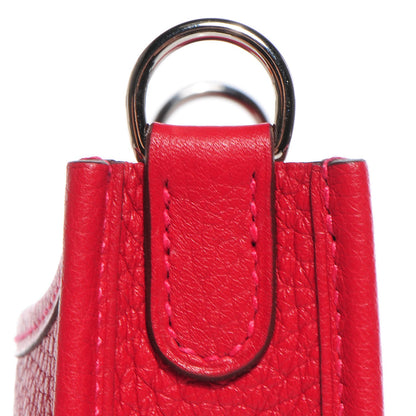 Hermes Taurillon Clemence Evelyne TPM Rouge Casaque 9 of 13