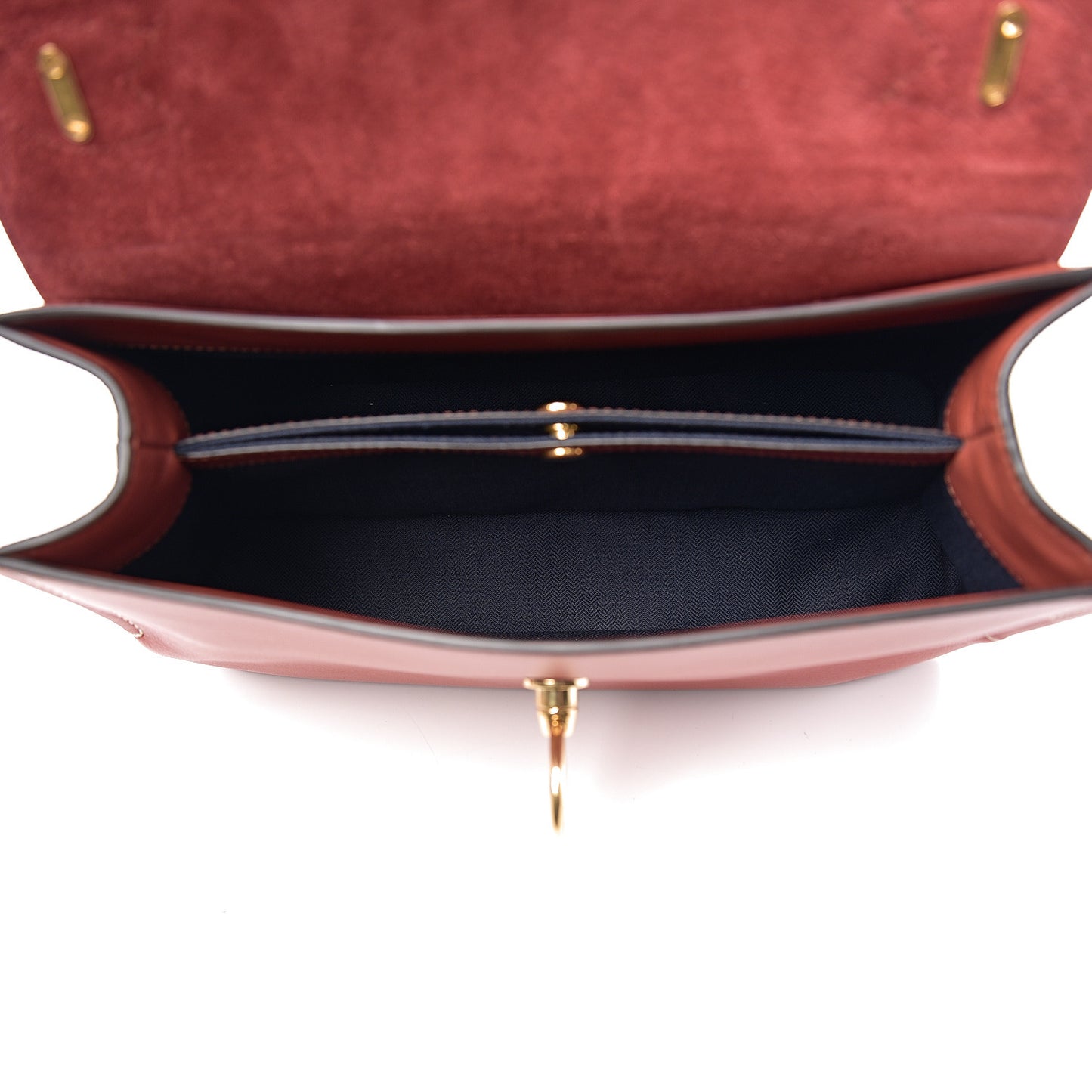 Silky Calfskin Small Seaton Rust