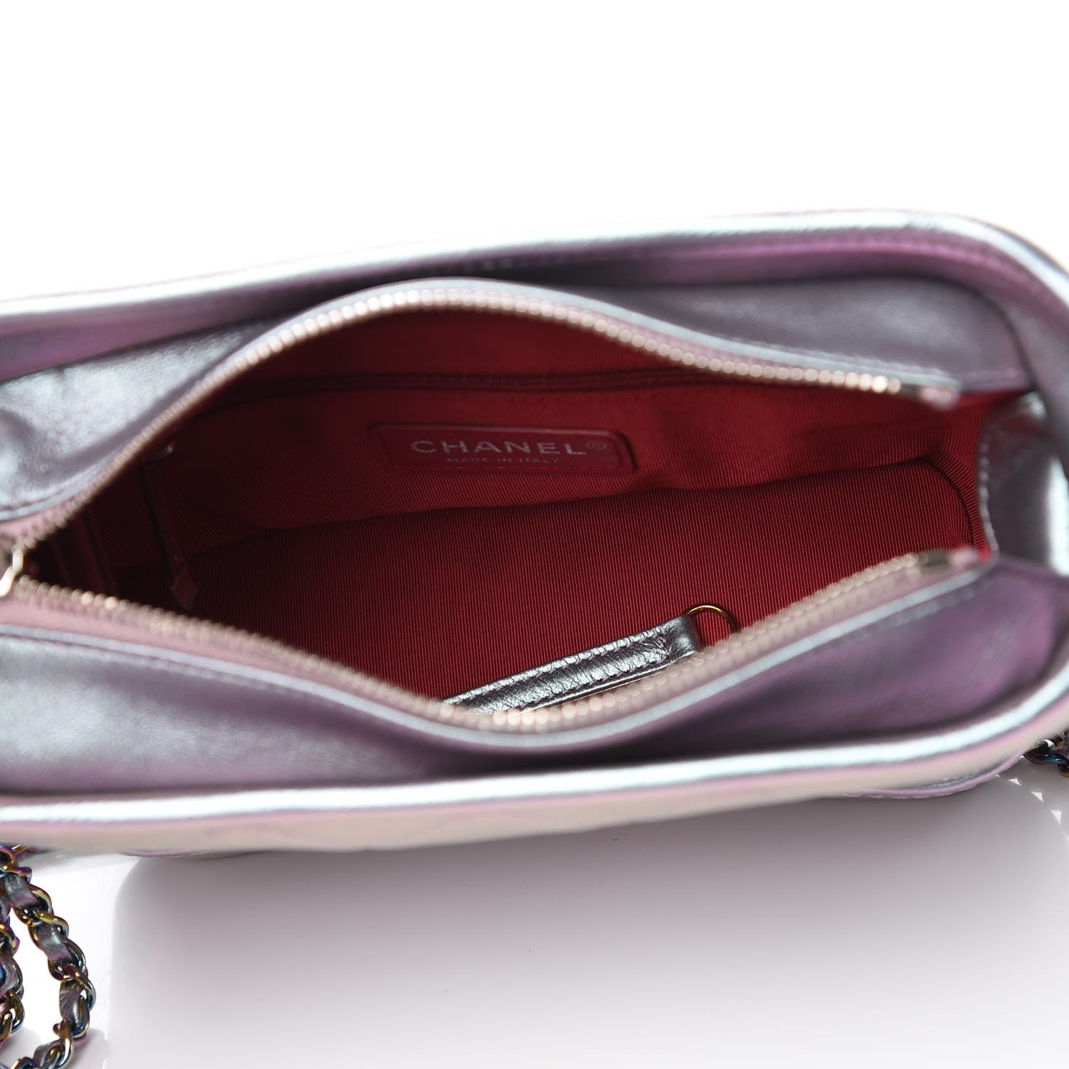 Chanel Iridescent Lambskin Calfskin Quilted Small Gabrielle Hobo Light Purple 7 of 11