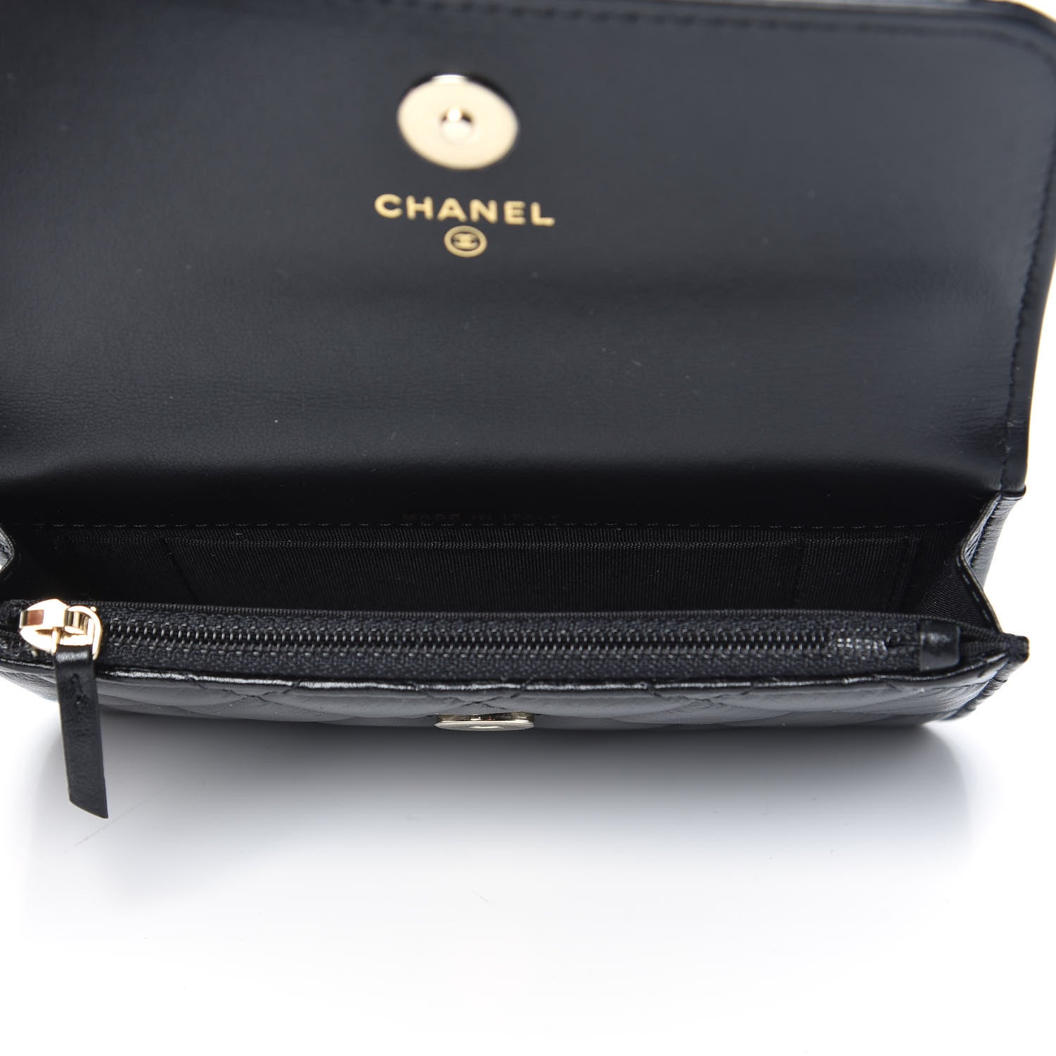 Chanel Calfskin Quilted Maxi Pearls Clutch With Chain Black 5 of 10