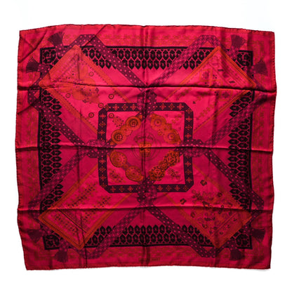 Hermes Silk Dip Dye Brins D'Or Scarf 90 Fuchsia 1 of 6
