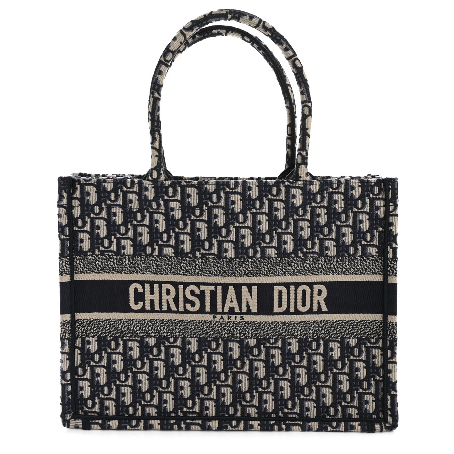 Oblique Medium Book Tote Blue Multicolor