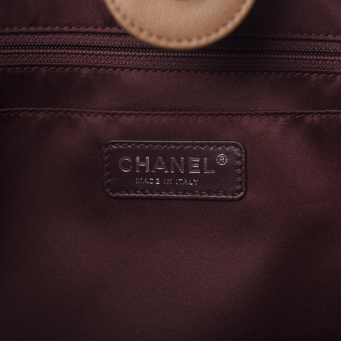 Caviar Large Cerf Executive Shopper Tote Camel