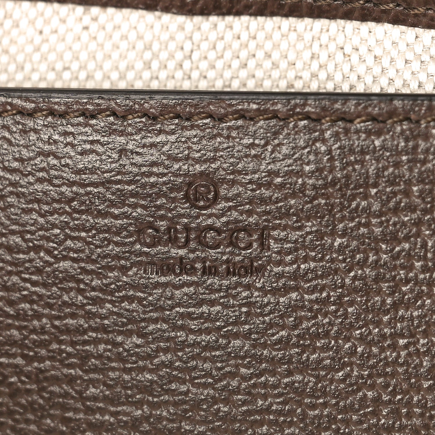 Gucci GG Supreme Monogram Textured Dollar Calfskin Mini Ophidia Chain Bag Beige Ebony 6 of 8