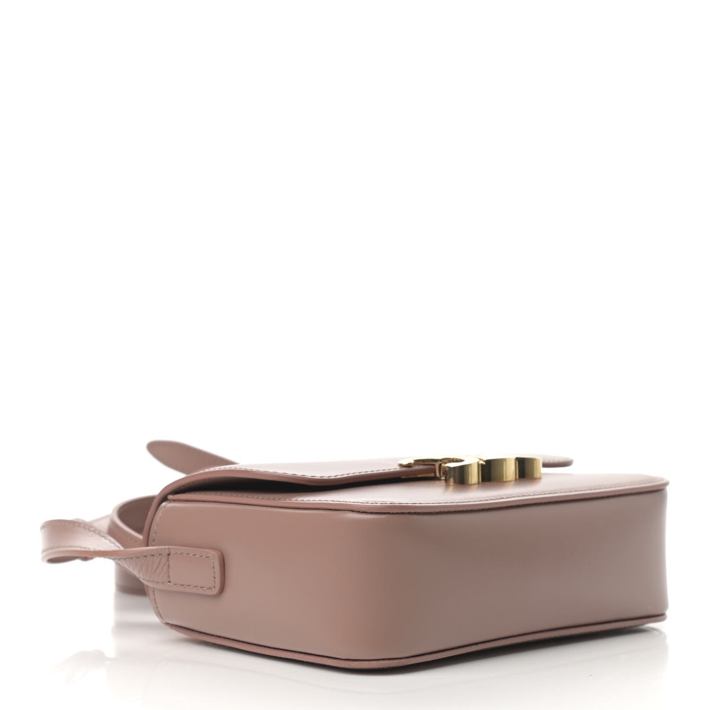 Shiny Calfskin Nano Triomphe Antique Rose