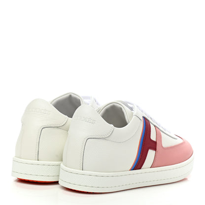 Hermes Epsom Womens Boomerang Sneakers 38 Multicolore Rose Pale 4 of 9