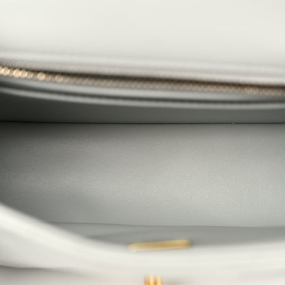 Chanel Lambskin Quilted Mini Pearl Crush Flap Light Grey 5 of 10