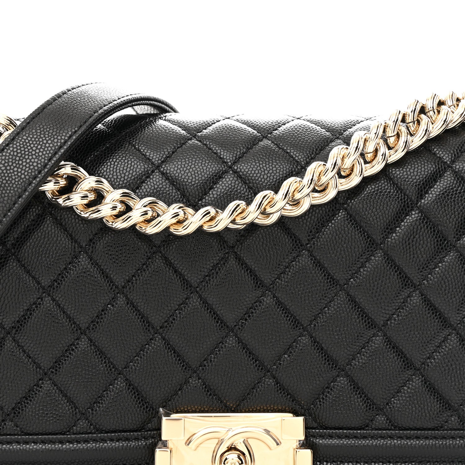 Chanel Caviar Quilted Medium Boy Flap Black 8 of 11