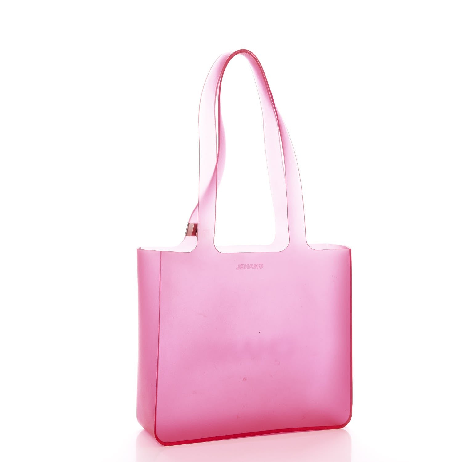 Chanel Jelly Rubber Tote Pink 3 of 8