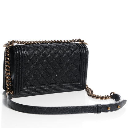 Chanel Caviar Medium Boy Flap Bag Black 3 of 9