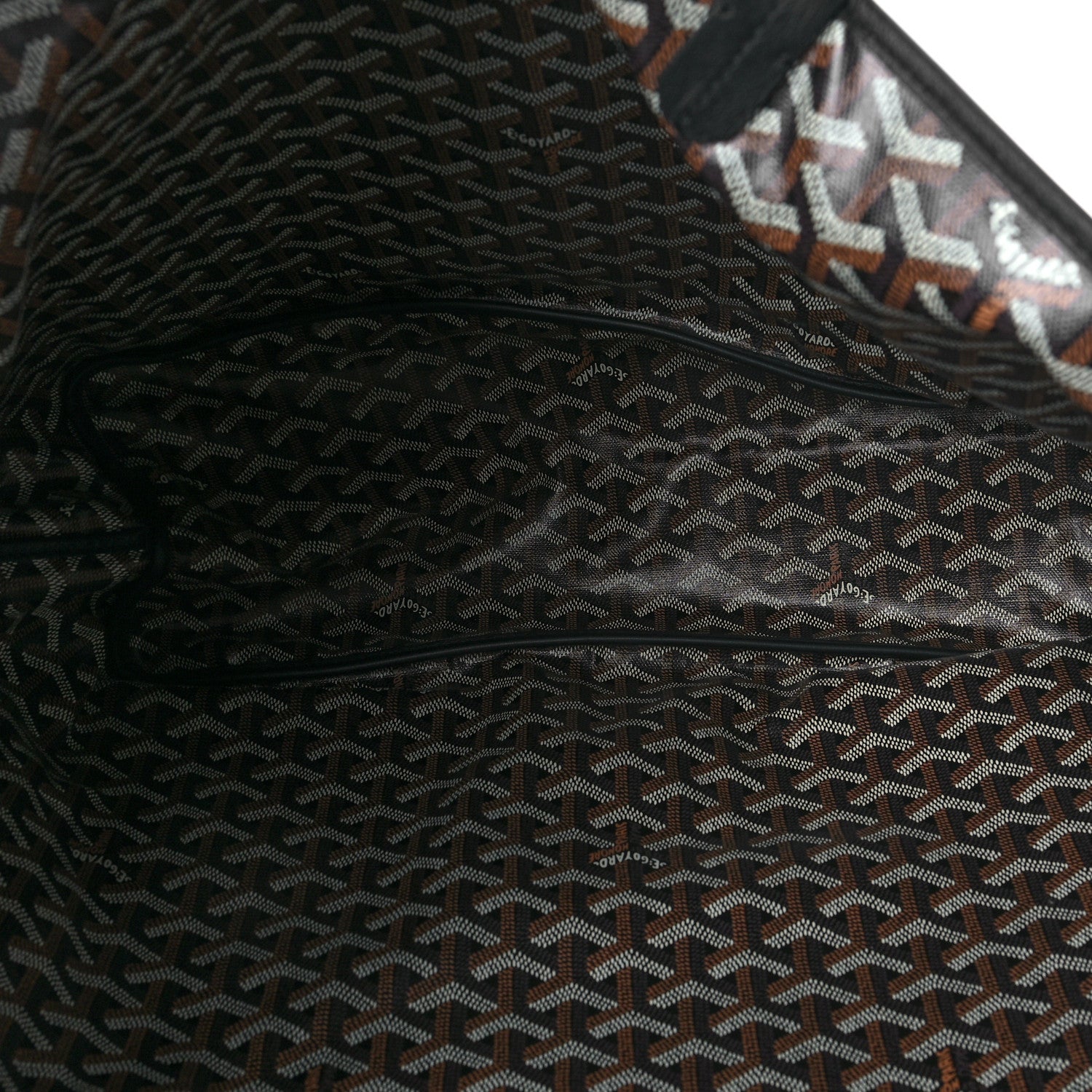 Goyard Goyardine Reversible Anjou GM Black 10 of 12