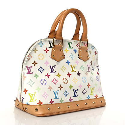 Louis Vuitton Monogram Multicolor Alma White 3 of 9