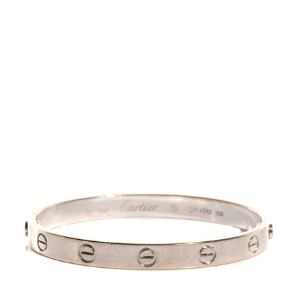 Cartier 18K White Gold LOVE Bracelet 17 1 of 6