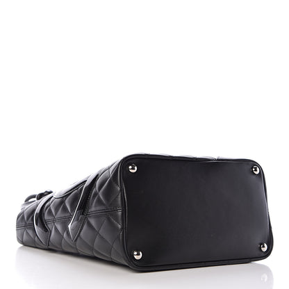 Chanel Calfskin Quilted Medium Cambon Tote Black 4 of 11