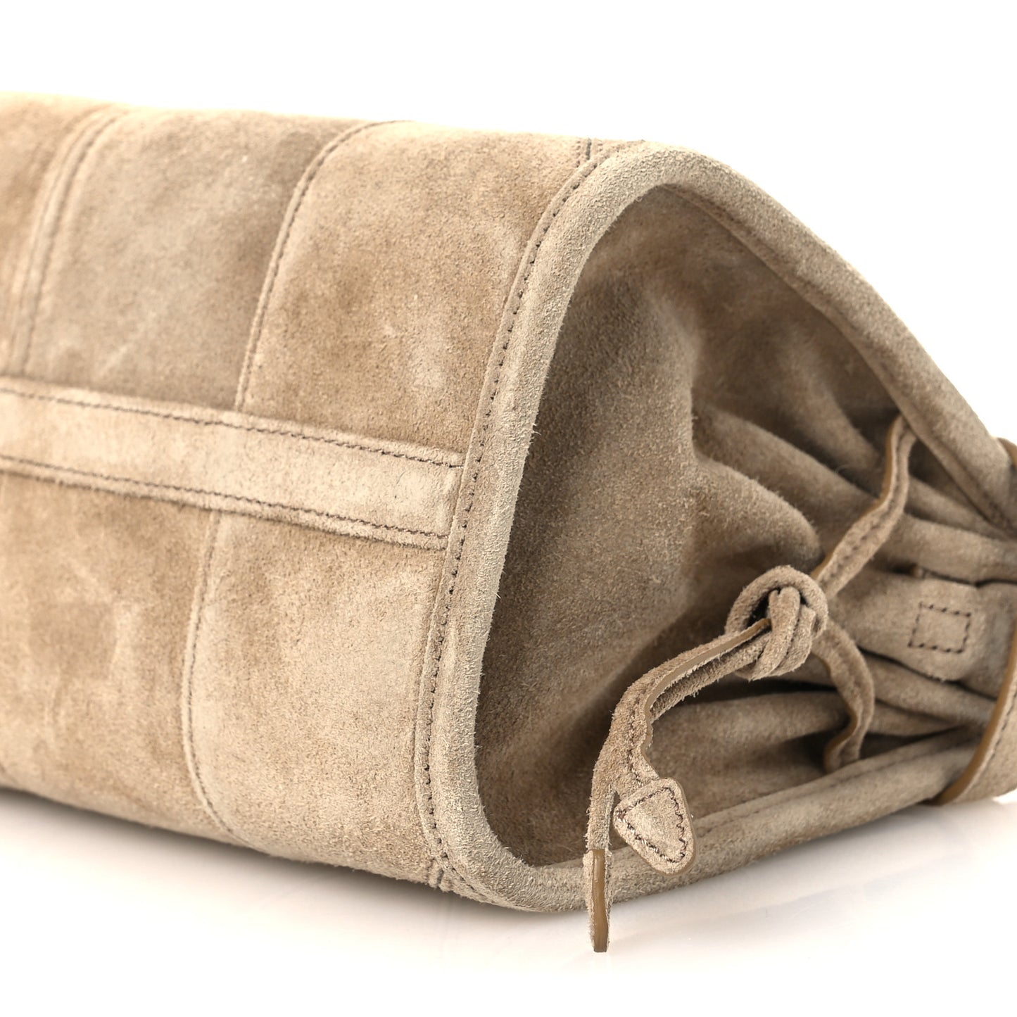 Scamosciato Triangle Small Bonnie Shoulder Bag Deserto