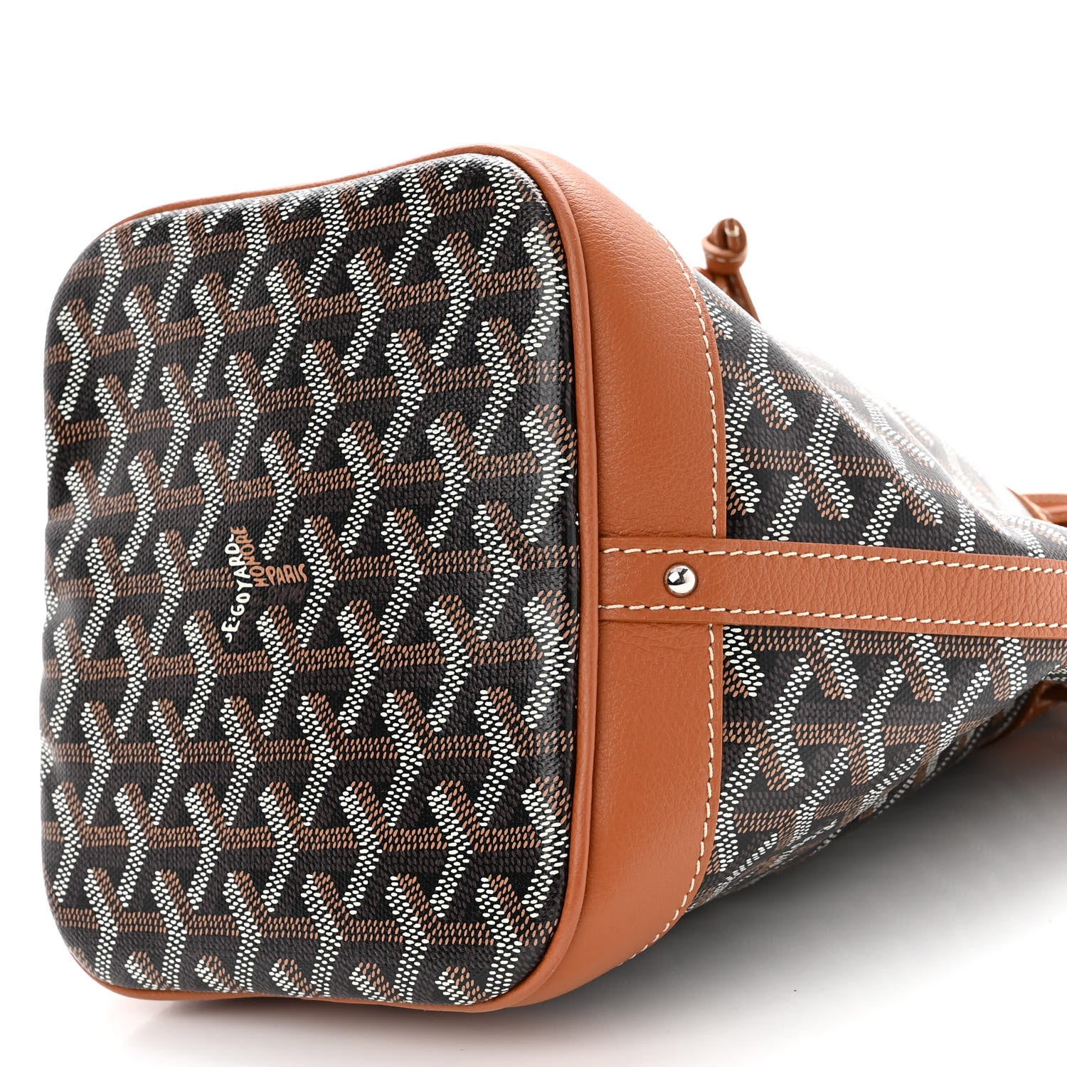 Goyard Goyardine Petit Flot Bucket Bag PM Black Gold 9 of 9