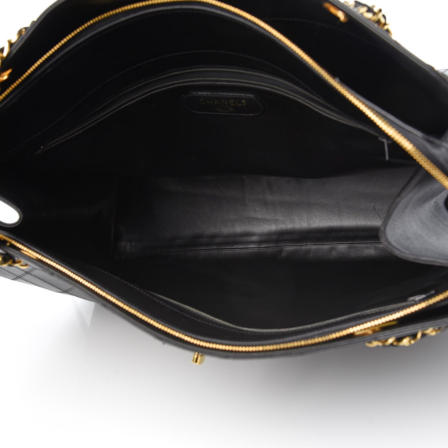 Calfskin Stitched XL Weekender Black