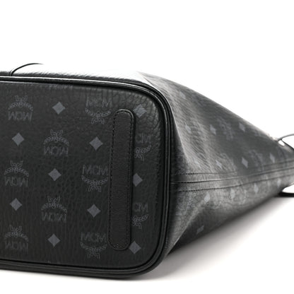 MCM Visetos Medium Liz Reversible Shopper Tote Black 13 of 14