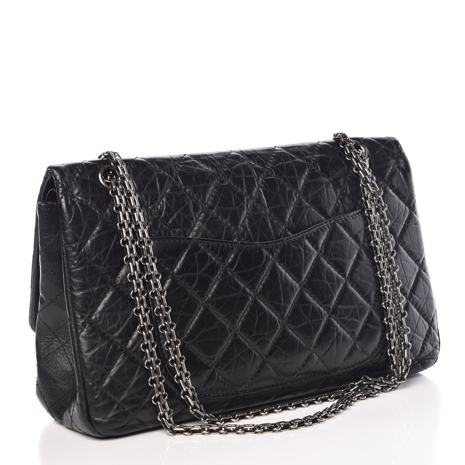 Chanel Aged Calfskin Quilted 2.55 Reissue 227 Flap Black 3 of 11