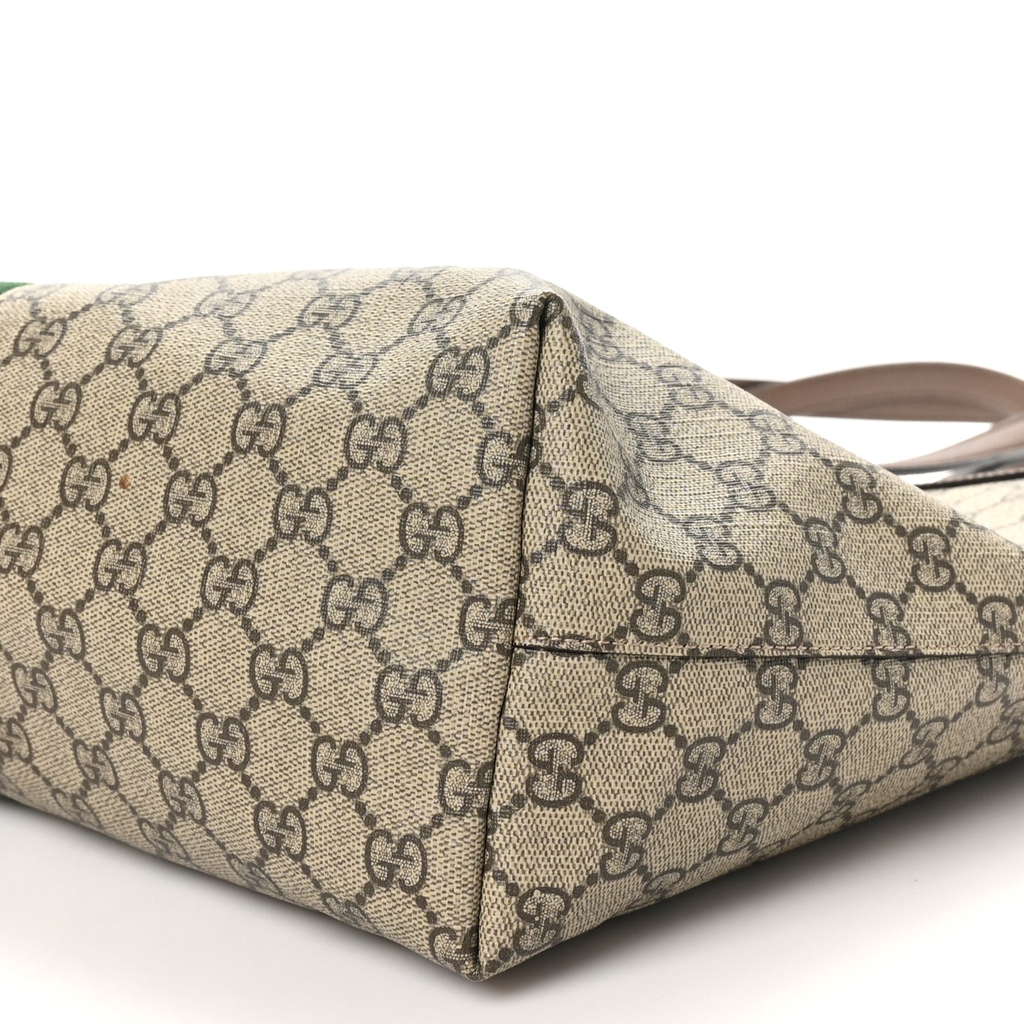 GG Supreme Monogram Medium Ophidia Shopping Tote Brown
