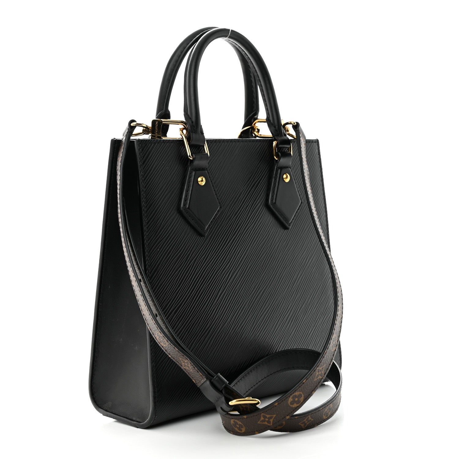 Louis Vuitton Epi Sac Plat BB Black 3 of 11