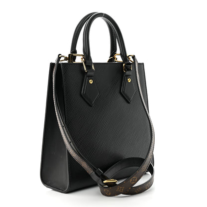 Louis Vuitton Epi Sac Plat BB Black 3 of 11