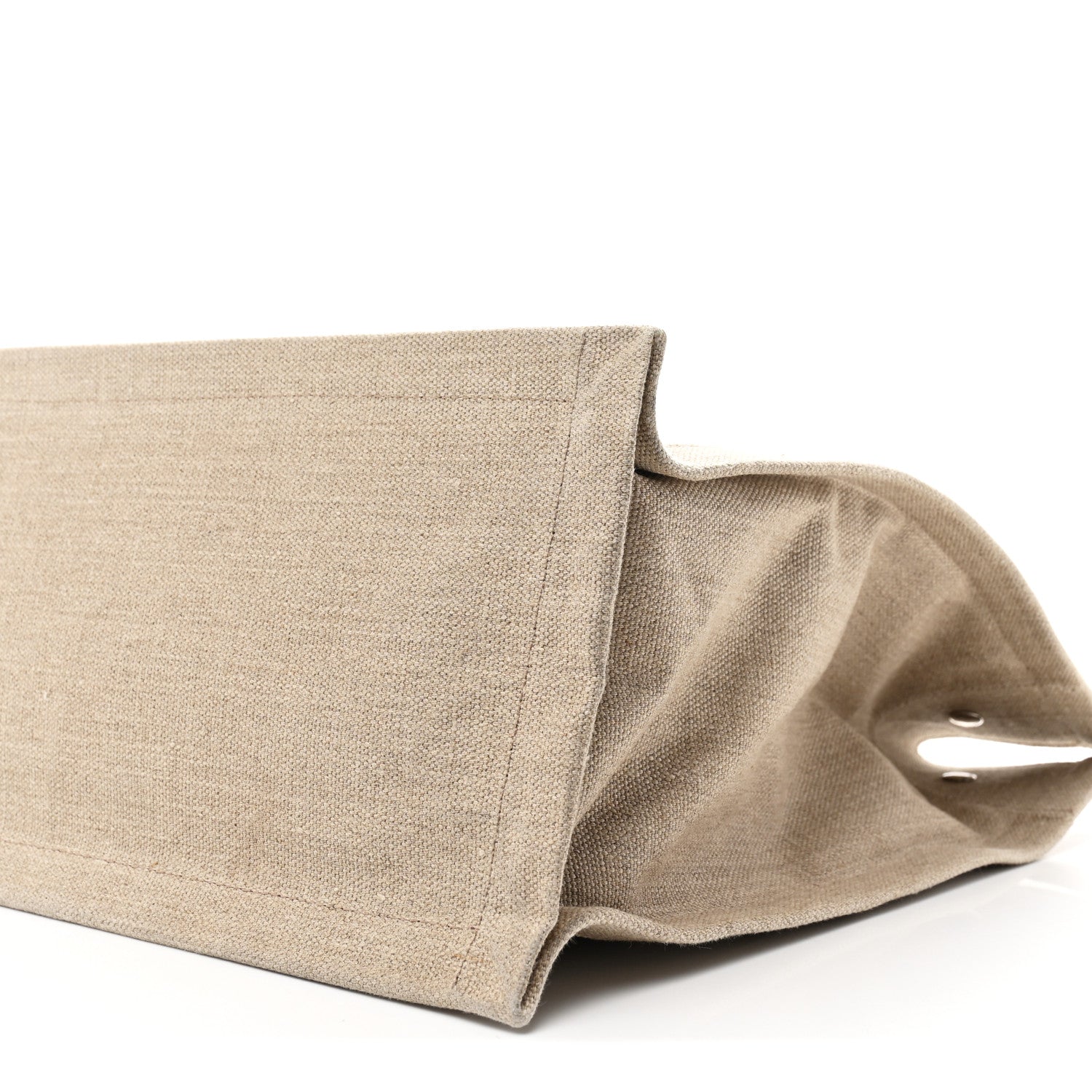 Saint Laurent Linen Calfskin Rive Gauche Tote Greggio Natural 9 of 10