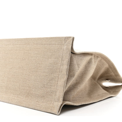 Saint Laurent Linen Calfskin Rive Gauche Tote Greggio Natural 9 of 10