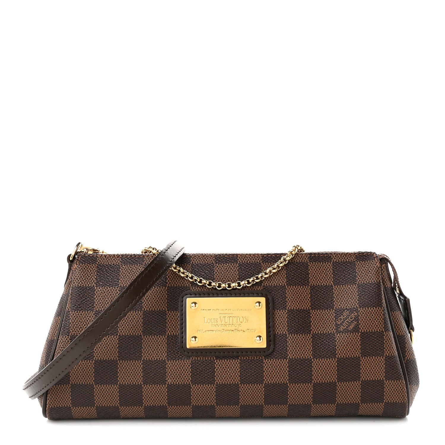 Louis Vuitton Damier Ebene Eva Clutch 1 of 8