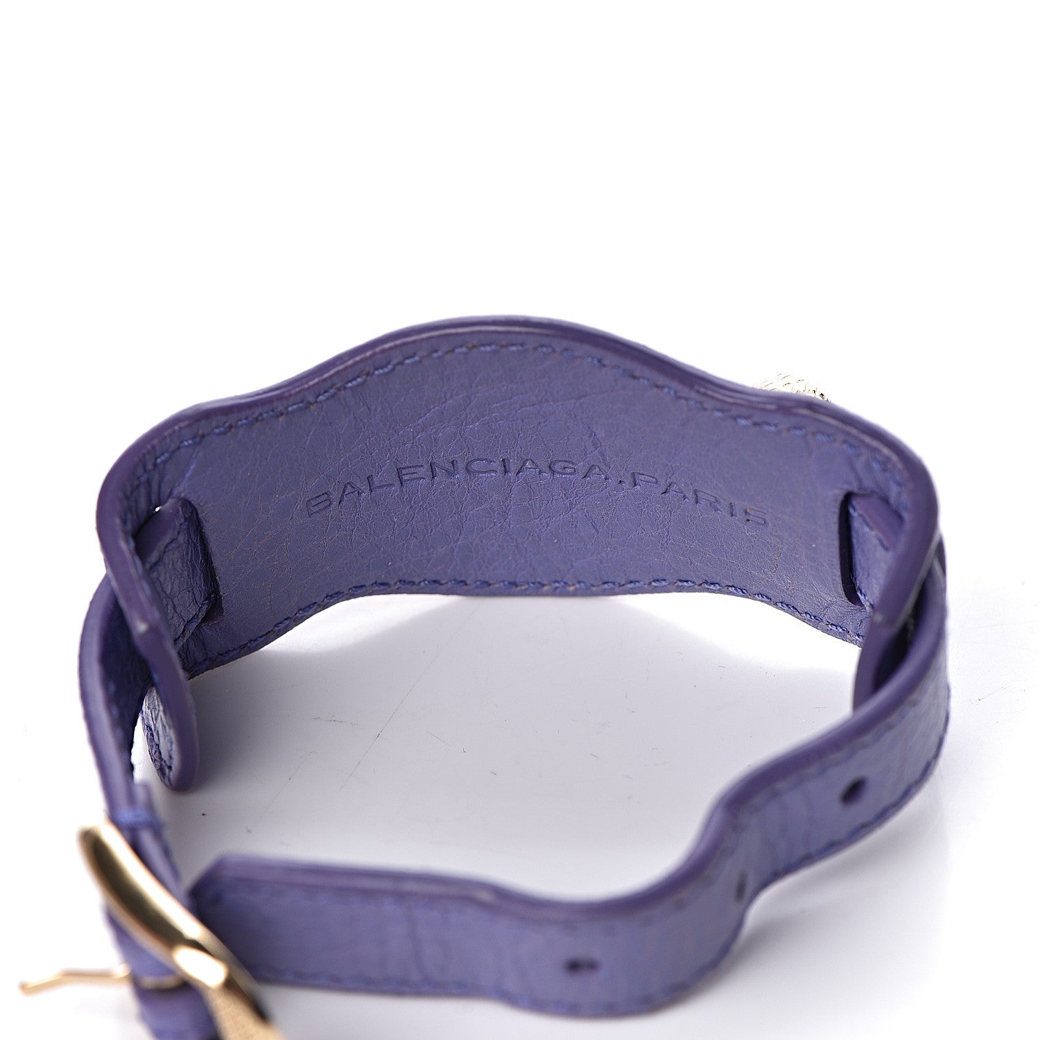 Balenciaga Agneau Arena Giant 12 Gold Hardware M Bracelet Mauve 4 of 4